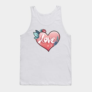 Heart love Tank Top